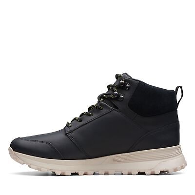 Clarks Mens ATL Trek Up Waterproof Black Leather  Boots Shoes - Image 4