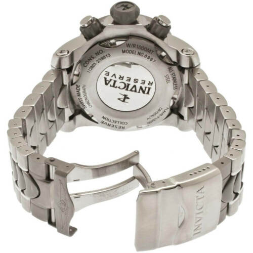 Invicta Men's Watch Venom Quartz Chronograph Grey Titanium Dial Bracelet 0967 - Image 3