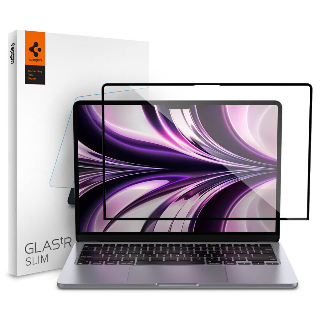 Macbook Air M2 (2022) Screen Protector | Spigen [Glas.tR SLIM] Tempered Glass
