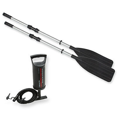 Intex 5 Person Inflatable Fishing Boat, Trolling Motor and Boat Motor Mount Kit - Image 5