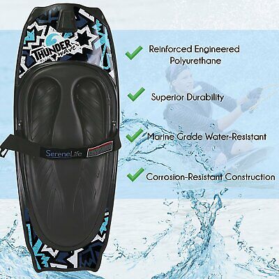 SereneLife Water Sport Kneeboard with Hook For Kids & Adults, Kneeboard with... - Image 4