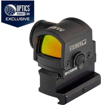 OpticsPlanet Exclusive Steiner Micro Reflex Sight and Riser Combo, Black, 8700-R