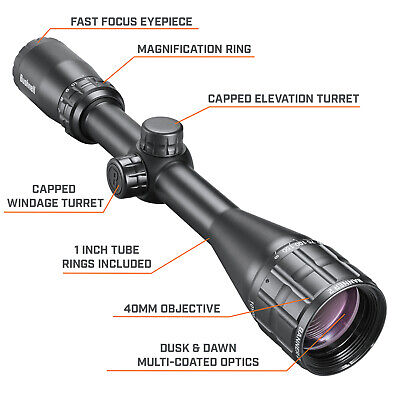 Bushnell Banner 2 Rifle Scope 4-12x40 DOA Quick Ballistic Reticle Rings - Image 2
