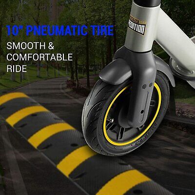 Pyle 10 Inch Foldable Electric Scooter - Upgraded Pneumatic Tire Foldable - Image 2