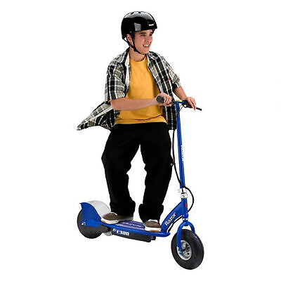 Razor E300 Adult RideOn 24V High-Torque Motorized Electric Powered Scooter, Blue - Image 4