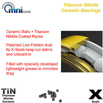 OMNI Racer WORLDS LIGHTEST Ti CERAMIC Bottom Bracket Fits Dura-Ace Ultegra GRAY - Image 5