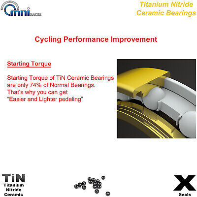 OMNI Racer WORLDS LIGHTEST Ti CERAMIC Bottom Bracket Fits Dura-Ace Ultegra GRAY - Image 8