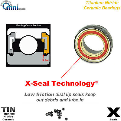 OMNI Racer WORLDS LIGHTEST Ti CERAMIC Bottom Bracket Fits Dura-Ace Ultegra GRAY - Image 9