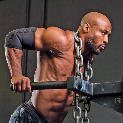 Sling Shot Extreme "X" Elbow Sleeves by Mark Bell - 7mm thick supports - Black - Image 3