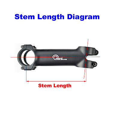 OMNI Racer WORLDS LIGHTEST ULTRA-Lite Alloy Stem: 31.8x90mm JUST 92g!! BLACK - Image 5