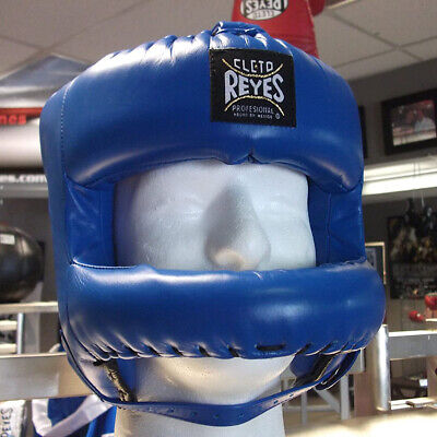 Cleto Reyes Redesigned Leather Boxing Headgear with Nylon Face Bar - Red - Image 4