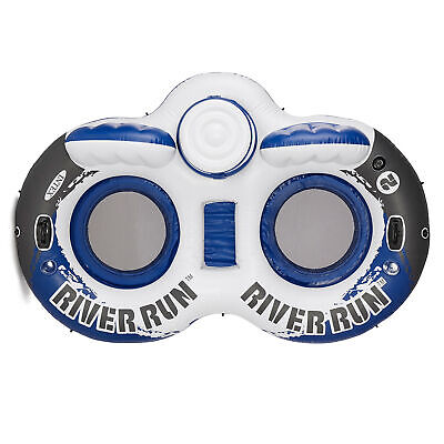 Intex River Run Inflatable Double Rider Tube & 2 River Run Single Water Floats - Image 5