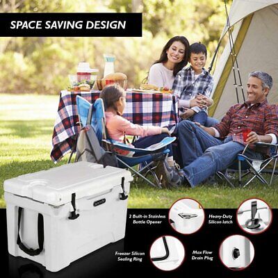 Portable Cooler Box - Holds Up to 63 Cans, Keeps Ice Up to 5 Days, Heavy-Duty 75 - Image 2