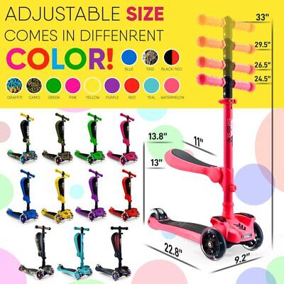 3 Wheeled Scooter for Kids - Stand & Cruise Child/Toddlers Toy Folding Kick... - Image 12