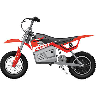 Razor MX350 Dirt Rocket Kids Electric Toy Motocross Motorcycle Dirt Bike, Red - Image 2