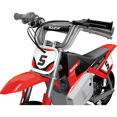 Razor MX350 Dirt Rocket Kids Electric Toy Motocross Motorcycle Dirt Bike, Red - Image 5