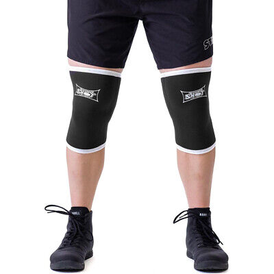 Sling Shot Knee Sleeves 2.0 by Mark Bell - Black, 7mm thick neoprene compression - Image 2