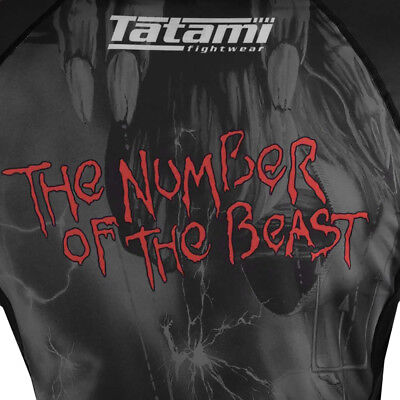 Tatami x Iron Maiden Kid's Number of the Beast Long Sleeve BJJ Rashguard - Black - Image 5