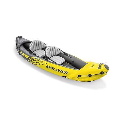 Intex 2-Person Inflatable Kayak w/ Oars &Pump & 1-Person Inflatable Kayak 2 pack - Image 3