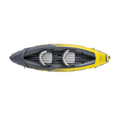 Intex 2-Person Inflatable Kayak w/ Oars &Pump & 1-Person Inflatable Kayak 2 pack - Image 4
