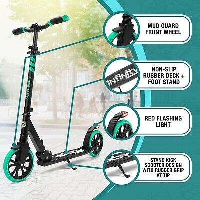 SereneLife Lightweight and Foldable Kick Scooter Adjustable - High Impact Wheels - Image 5