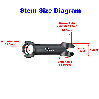 OMNI Racer WORLDS LIGHTEST ULTRA-Lite Alloy Stem: 31.8x70mm JUST 85g!! BLACK - Image 4