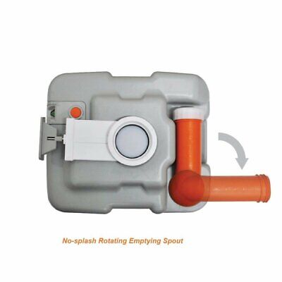 SereneLife Portable Toilet Potty Seat - with Piston Pump Flush, Cover and 5.3... - Image 6