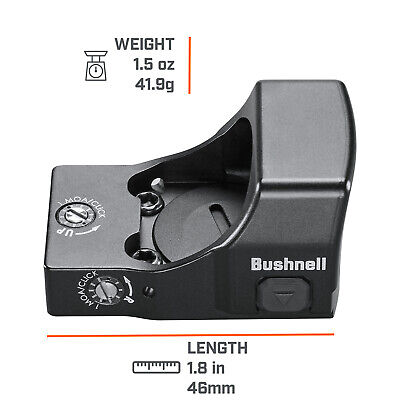 Bushnell RXS 250 1x24 Reflex Site, 4 MOA Red Dot, 50,000 Hour Always On Battery - Image 2
