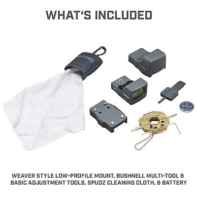 Bushnell RXS 250 1x24 Reflex Site, 4 MOA Red Dot, 50,000 Hour Always On Battery - Image 5