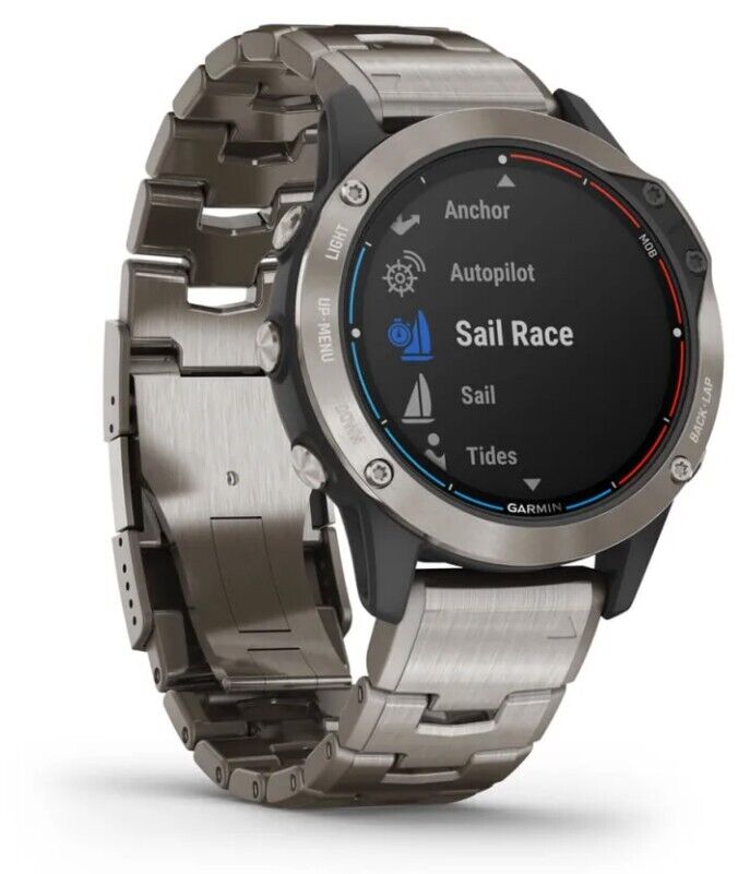 Garmin Quatix 6 Sapphire Titanium Multisport Marine Smartwatch 010-02158-94 - Image 3