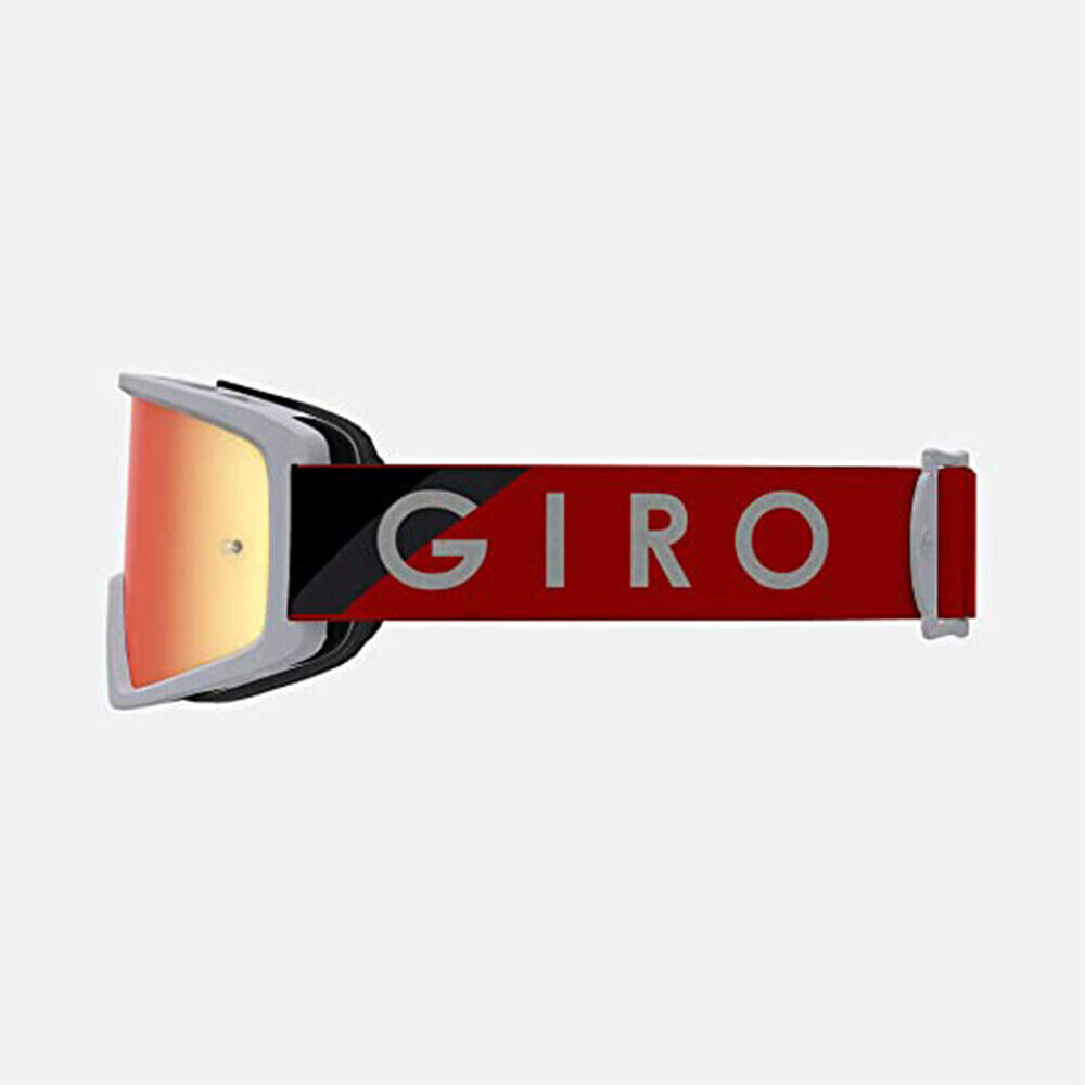 Giro Blok MTB Adult Unisex Dirt Mountain Bike Goggles - Red/Grey, Amber Clear - Image 2