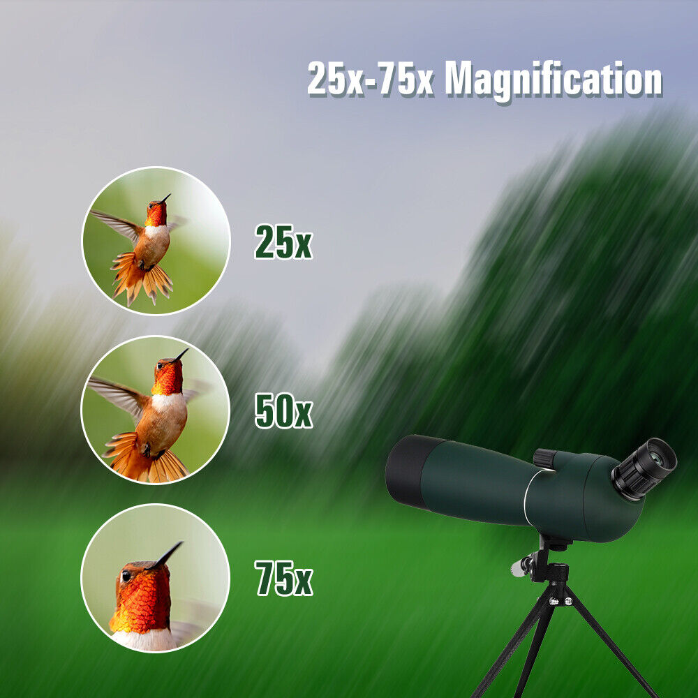 SVBONY SV28 Spotting Scopes 25-75x70mm BAK4 Zoom Telescope/Phone adapter/Tripod - Image 3
