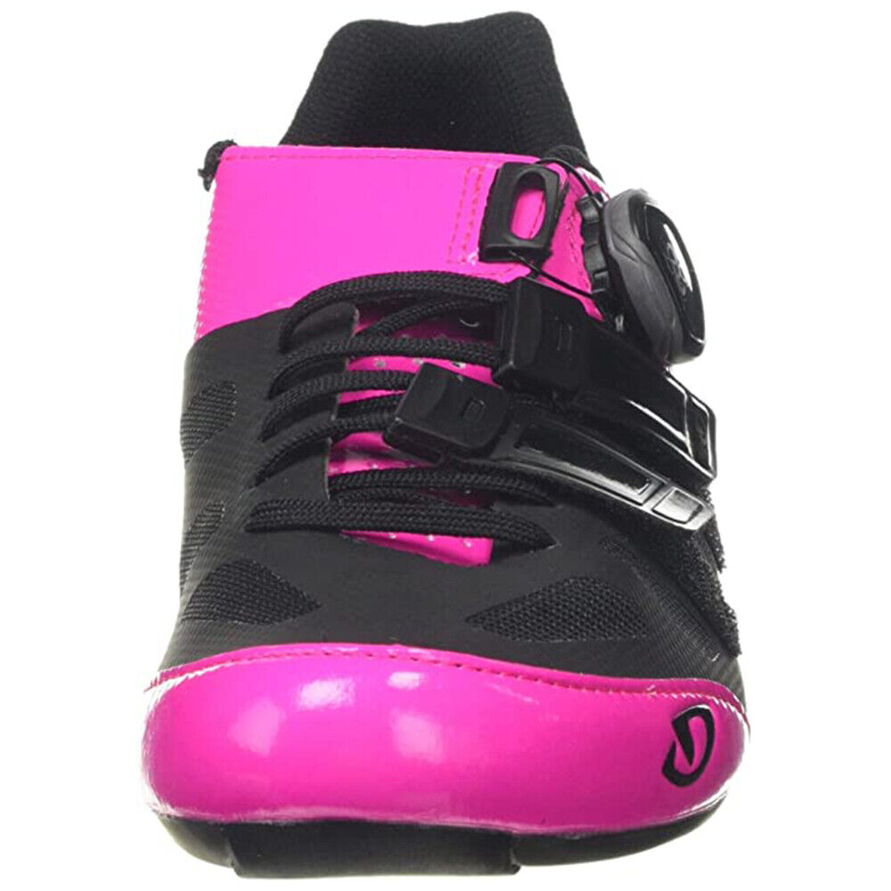 Giro Raes Techlace Perfect Fit Women's Mount Cycling Shoes, Bright Pink/Black - Image 2