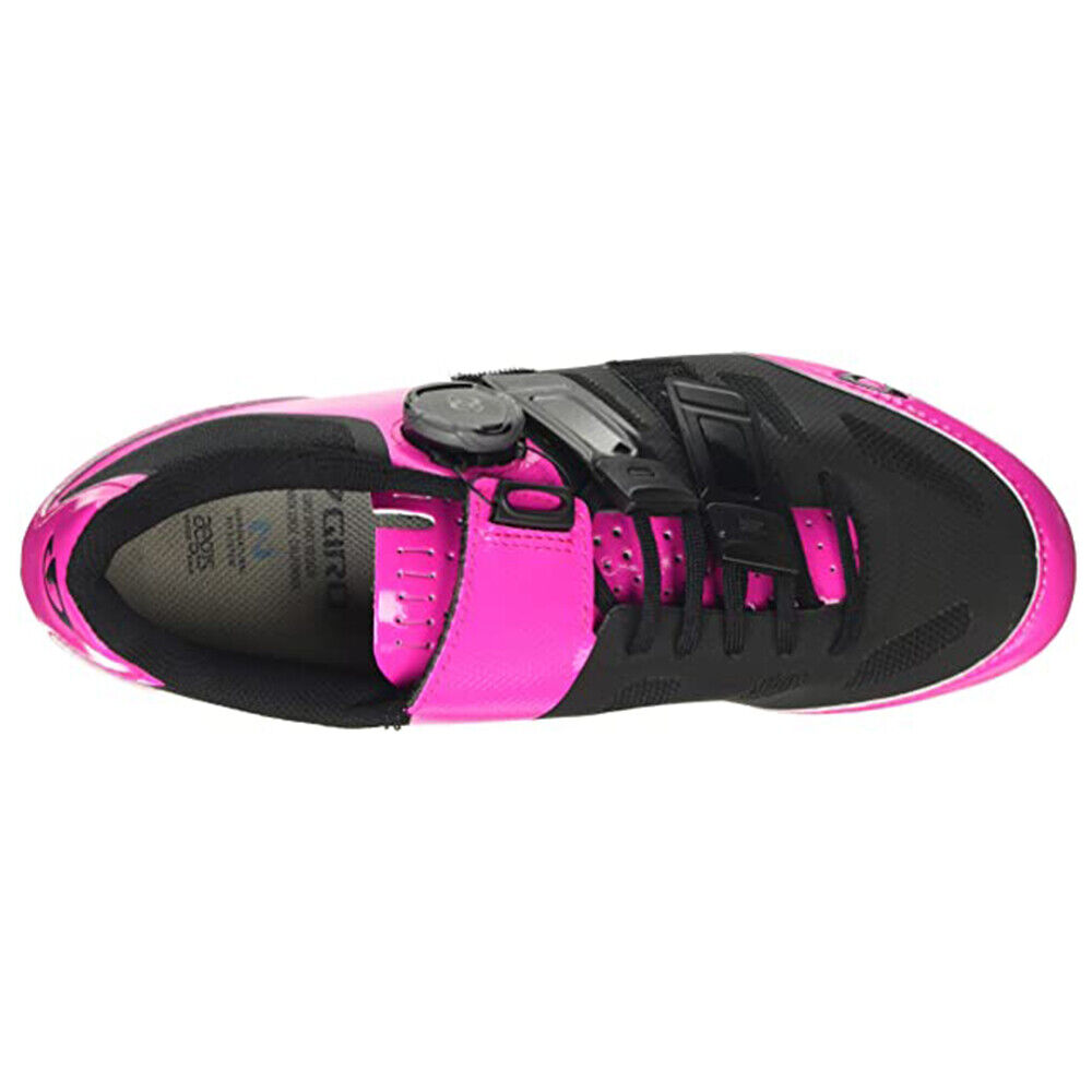 Giro Raes Techlace Perfect Fit Women's Mount Cycling Shoes, Bright Pink/Black - Image 5