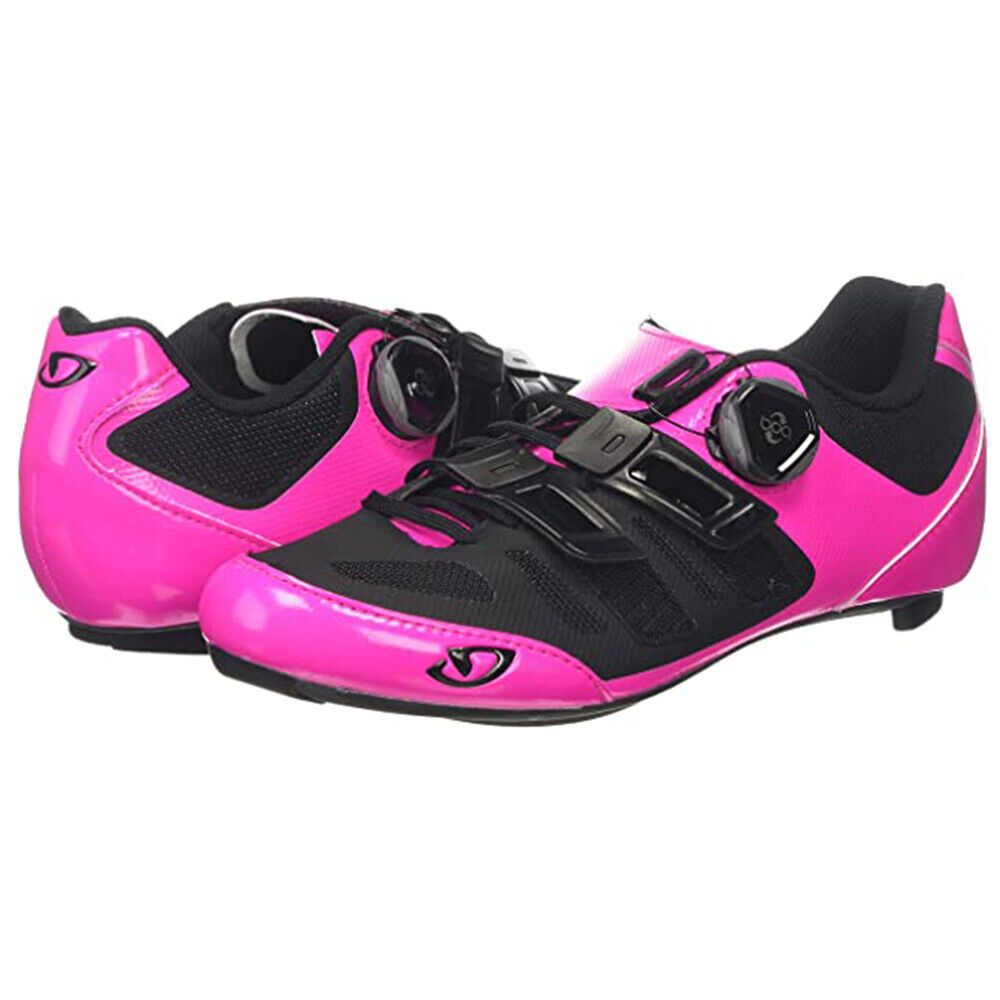 Giro Raes Techlace Perfect Fit Women's Mount Cycling Shoes, Bright Pink/Black - Image 7
