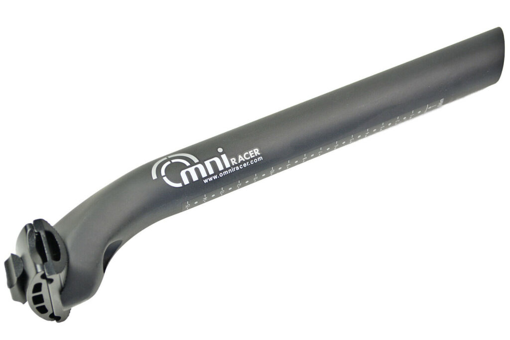 OMNI Racer WORLDS LIGHTEST Carbon Fiber 25mm Setback Seatpost 31.6x300mm MATTE