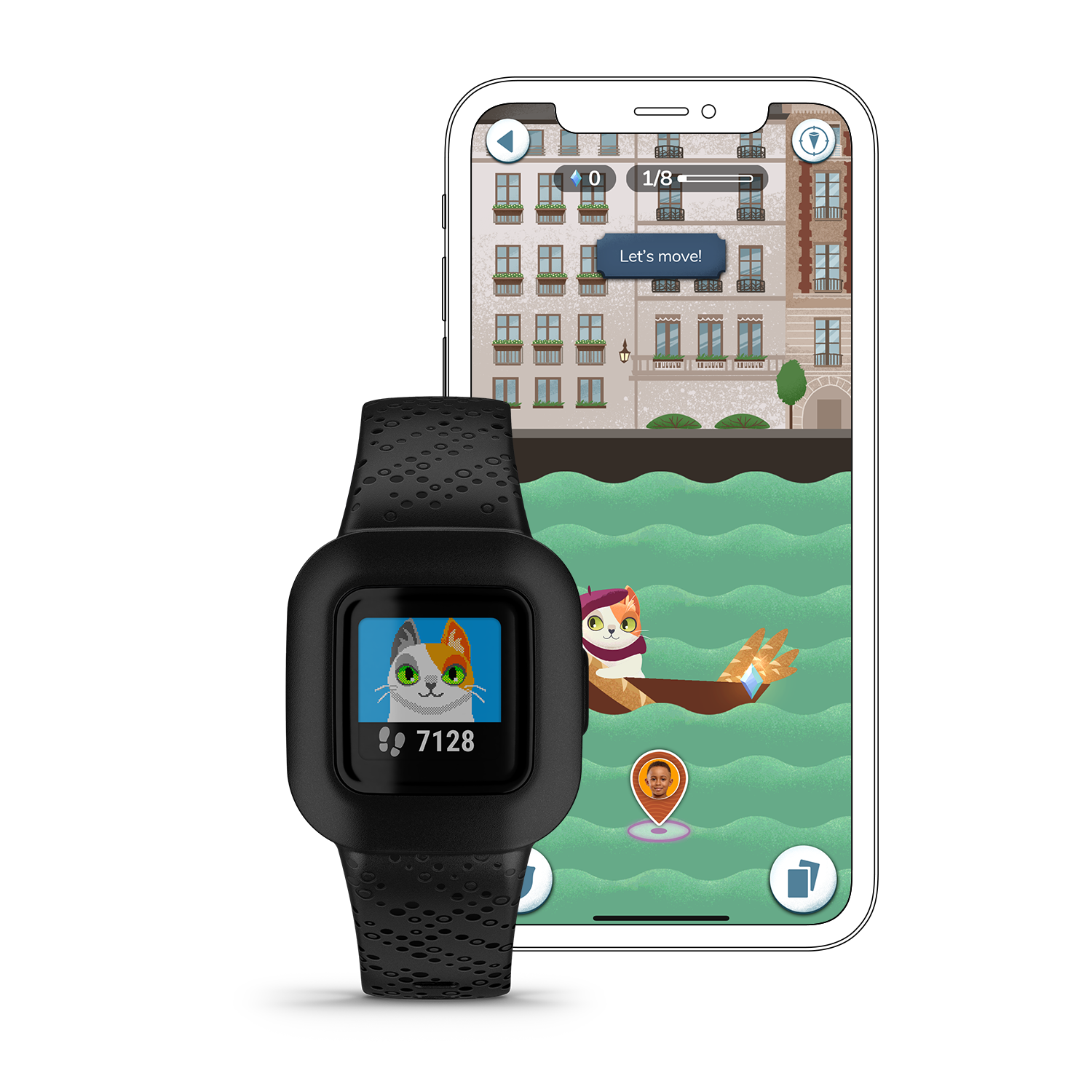 Garmin Vivofit JR 3 Kid's Interactive Activity Tracker | Fitness Tracker - Image 2