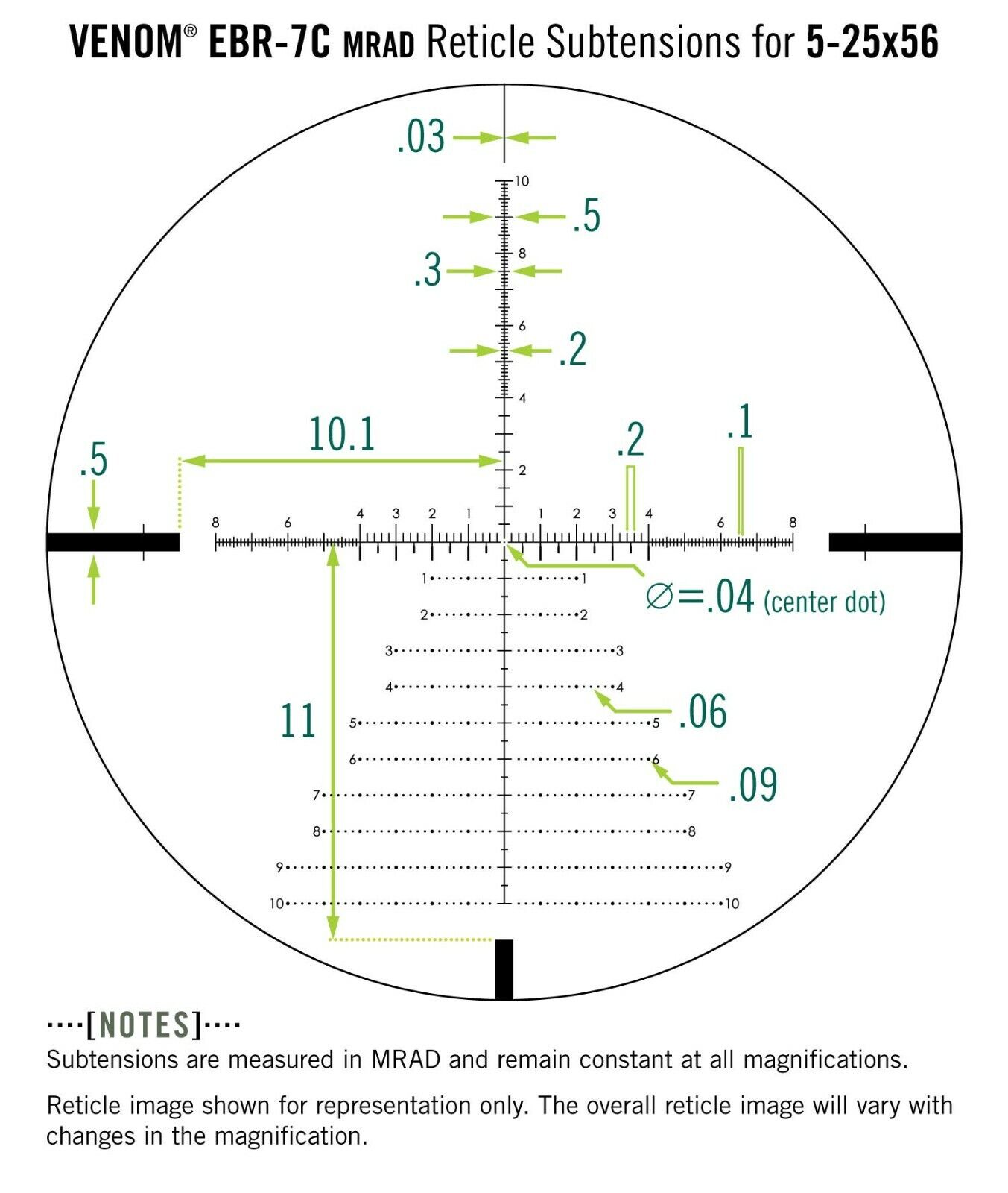 Vortex Venom 5-25x56 mm FFP EBR-7C (MARD) Reticle Riflescope w/ Vortex Hat - Image 6