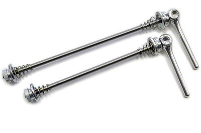 OMNI Racer WORLDS LIGHTEST Race-Lite Titanium Alloy Road Skewers 46g: SILVER - Image 5