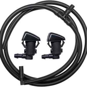 7T4Z-17603-A Direct Replacement Adjuatable Windshield Wiper Nozzle & Fluid Hose kit, Compatible with 2007-14 Ford Edge & 2011-15 Lincoln MKX, Washer Fluid Jet Nozzles & Rubber Tube Hose – BT4Z-17603-A