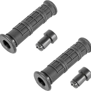 Caltric Handlebar Grip with Grip End Compatible with Can-am Outlander 1000 / MAX 1000 2012 2013 2014-2019