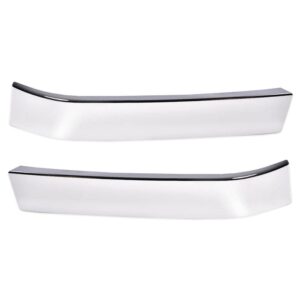 PIT66 Grille Trim Set, Compatible with 2003-2007 Chevy Silverado 1500 Classic HD 2500 3500 LH RH Driver & Passenger Side, 2 Pcs, (Chrome)