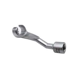 JEUCLEL 19mm 1/2" Dr. Common Rail Injection Fuel Line Nut Socket, 12 Point Injection Line Flare Nut Wrench Open Type for Mercedes-Benz Diesel Engine, Injector Line Removal Tool Opening Socket