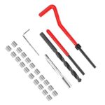 M7 X 1.0 Helicoil Thread Repair Kit Stainless Steel 25Pcs Thread Repair Kit Stainless Steel Twisted Drill Wrench Threaded Insert Tap Insertion Tool M7X1