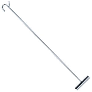 AUTOAlkins Heavy Duty 5th Wheel Pin Puller, 32" Solid Steel Chrome Plated Fifth Wheel Puller Hook, 1 Pack