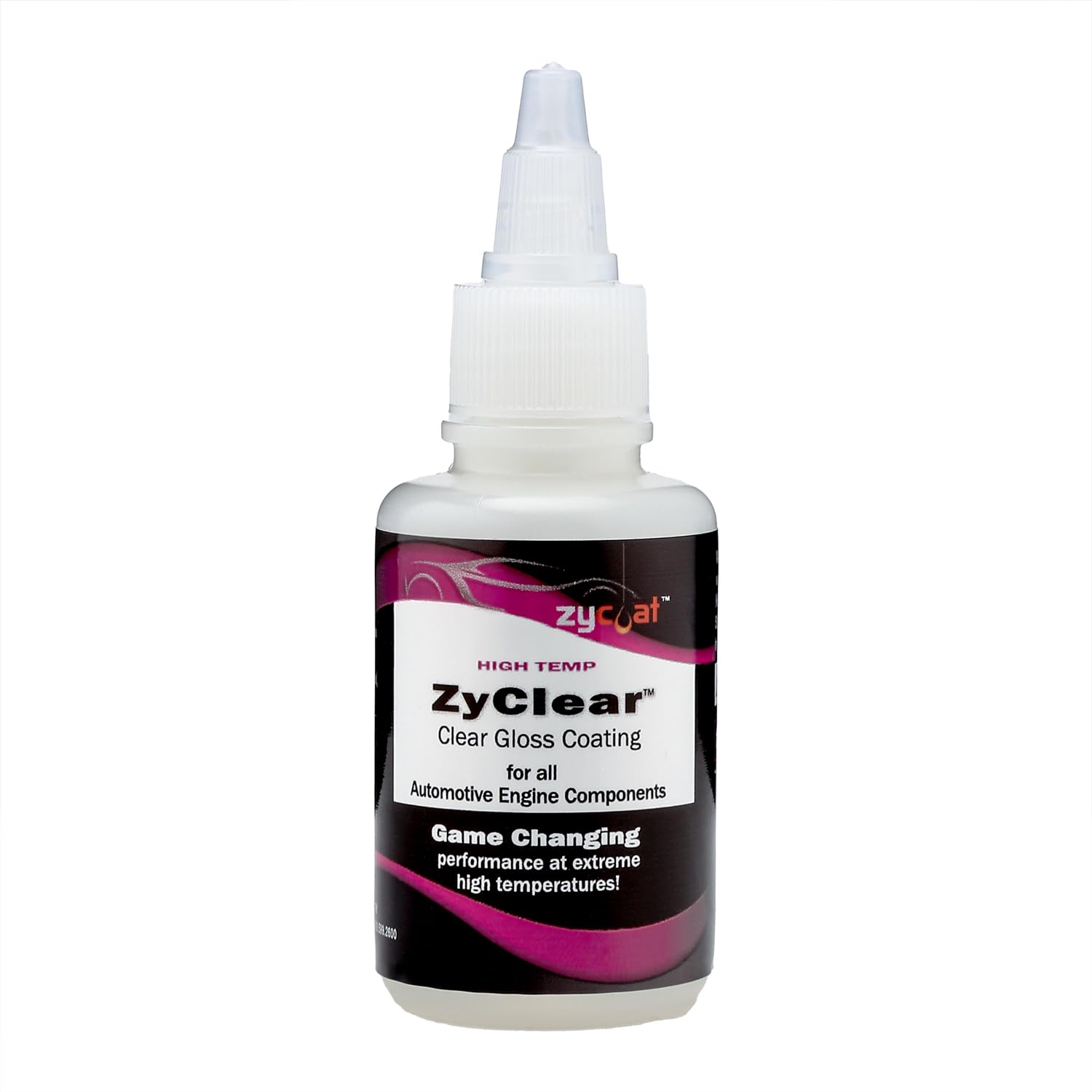 ZyCoat ZyClear 15002 High Temperature Heat Dissipating Clear Coat - High Gloss, 2 Ounce