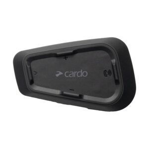 Cardo Systems Spirit Motorcycle Bluetooth Communication Headset, 2-Way Bluetooth, Thin 32mm Speakers, Waterproof, Universal Connectivity - Single Pack