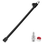 GODESON Air Chuck,12" Extended Reach Air Chucks for Tires，Heavy Duty Dual Head Air Chuck for Semi Tire Inflation,1/4" FNPT Straight Air Chuck for Truck RV Semi Dually Tires