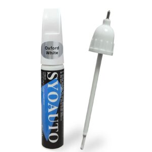 SYOAUTO Oxford White YZ/Z1/M6887 Touch Up Paint Fit for Ford Auto Touch up Paint Scratch Repair Automotive Paint Scratch Remover 2 in 1 Oxford White YZ/Z1/M6887
