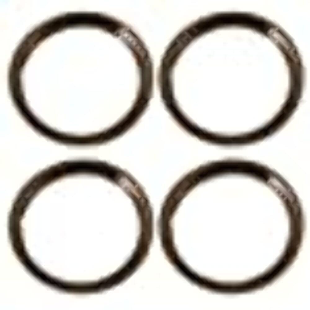 Set of 4 Stainless Steel 16 Inch Beauty Trim Rings with Metal Clip Retention System - Part Number: IWC1516S